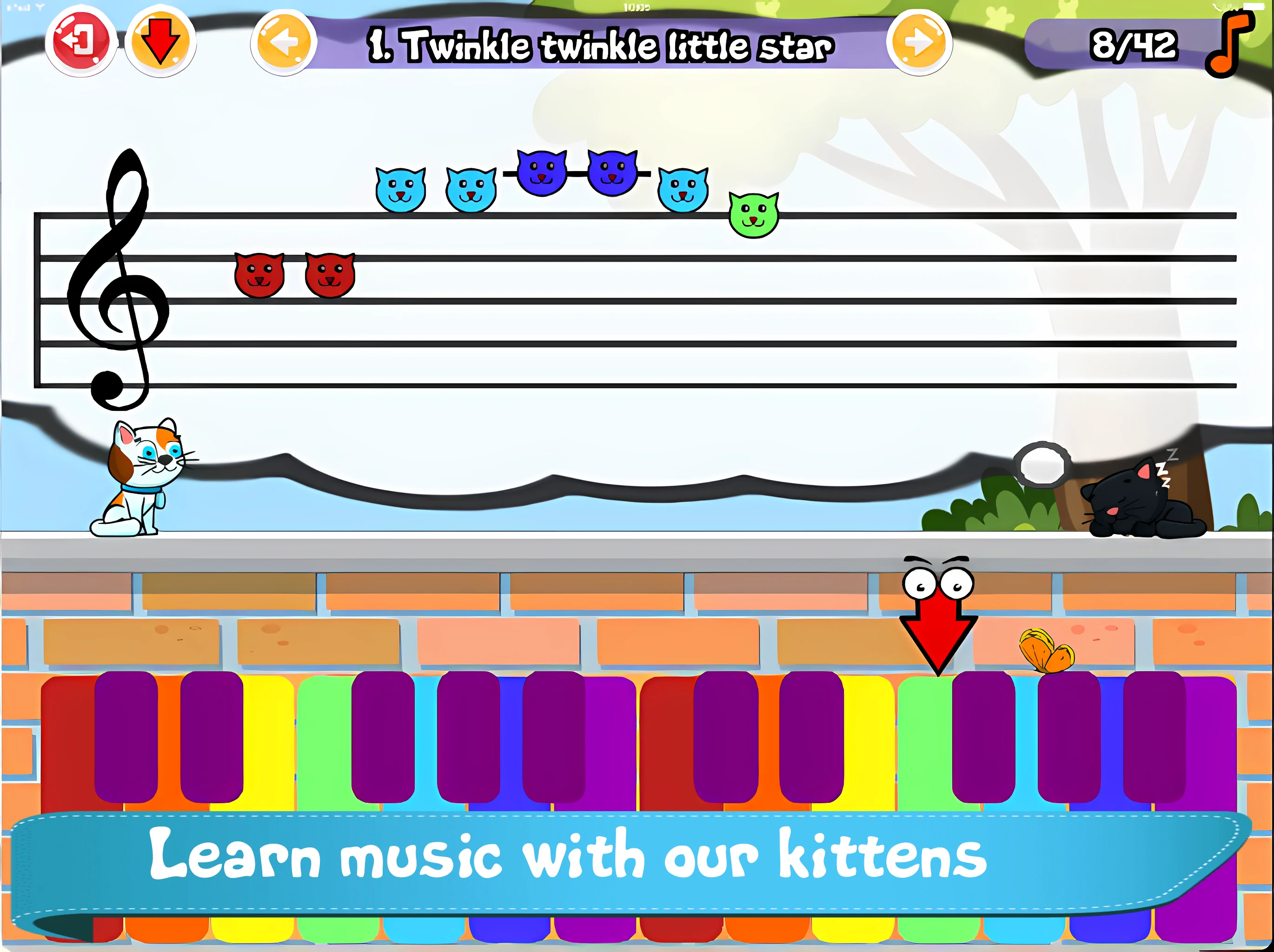 Cat Piano Meow screenshot