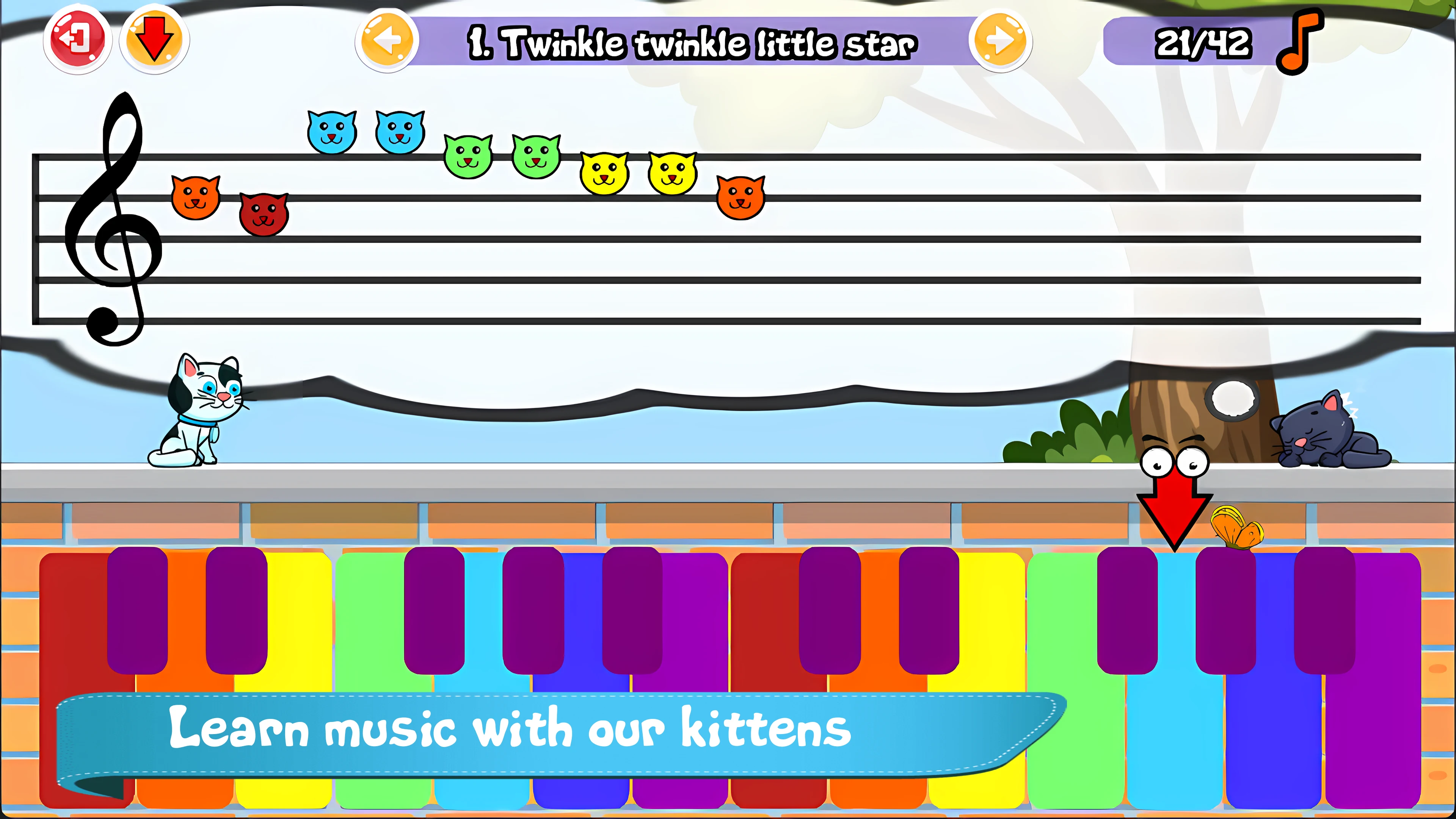 Cat Piano Meow screenshot
